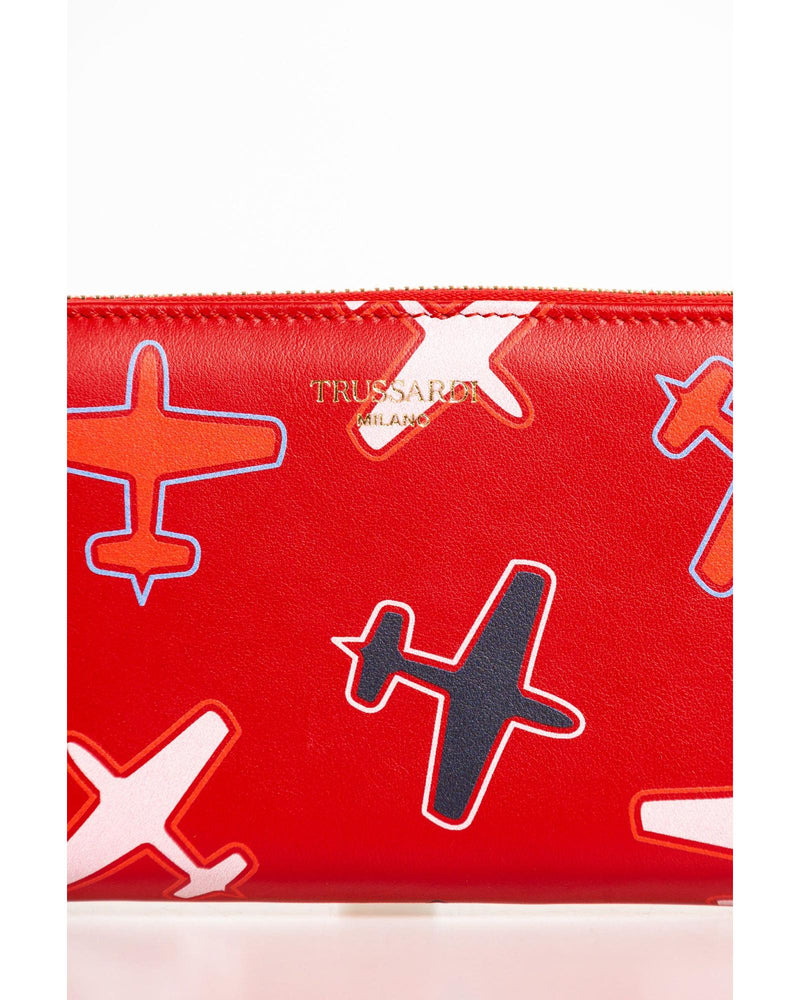 Trussardi Women's Red Leather Wallet - One Size - NuSea