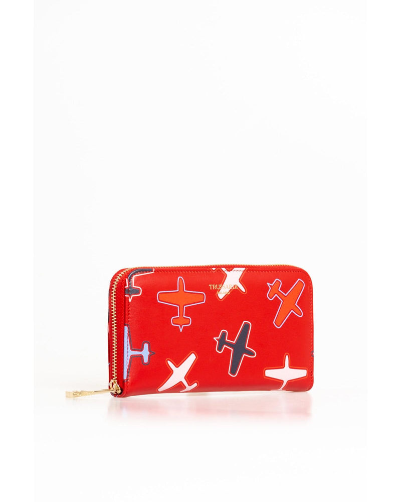 Trussardi Women's Red Leather Wallet - One Size - NuSea