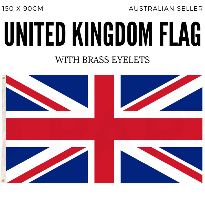 United Kingdom Country Flag Union Jack Great Britain UK Heavy Duty - 150cm x 90cm - NuSea