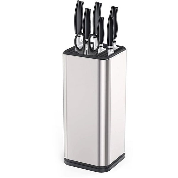 Universal Knife Block Kitchen Stainless Steel Knives Storage Stand - NuSea