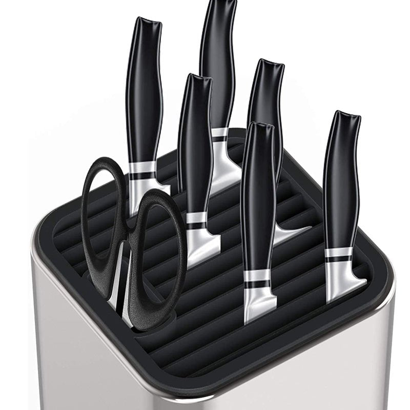 Universal Knife Block Kitchen Stainless Steel Knives Storage Stand - NuSea