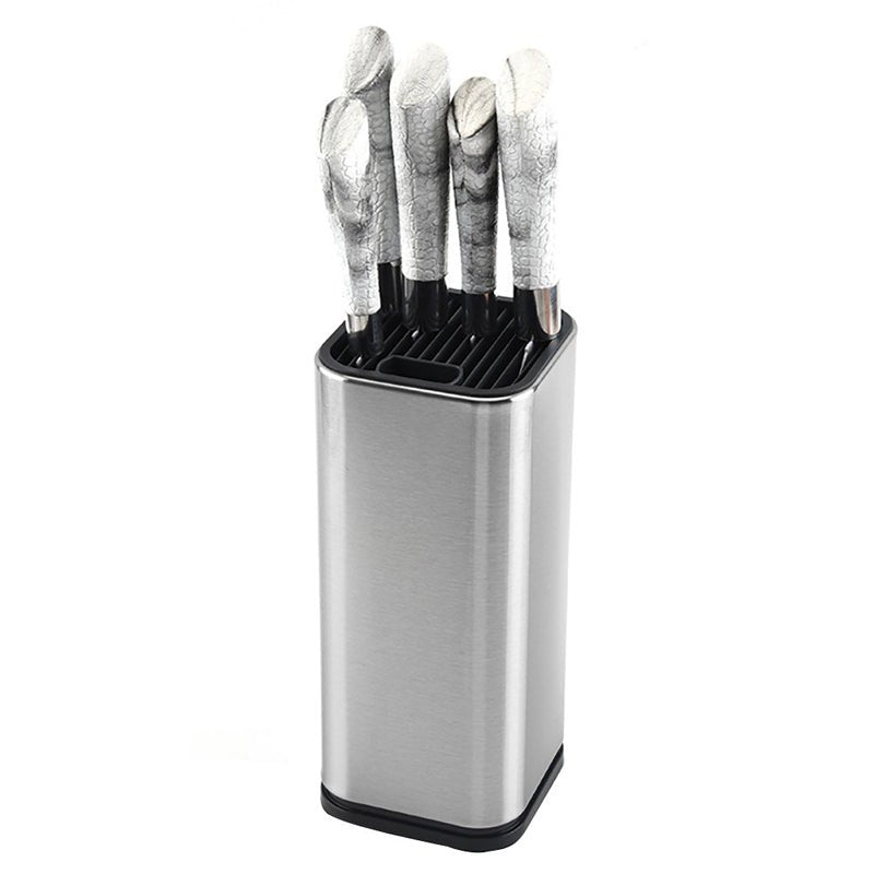 Universal Knife Block Kitchen Stainless Steel Knives Storage Stand - NuSea