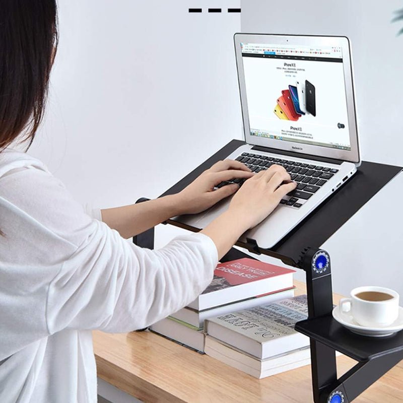 Universal Table Laptop Cooling Stand with Foldable Mouse Pad Holder - NuSea