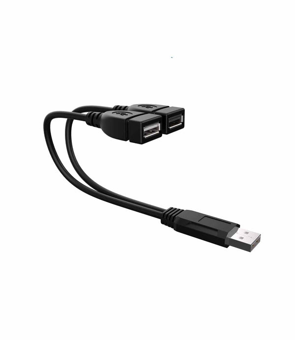 USB Splitter 1 Male to 2 Female USB Extension Cable Connectors USB 2.0 Male to Dual USB Female Splitter - NuSea