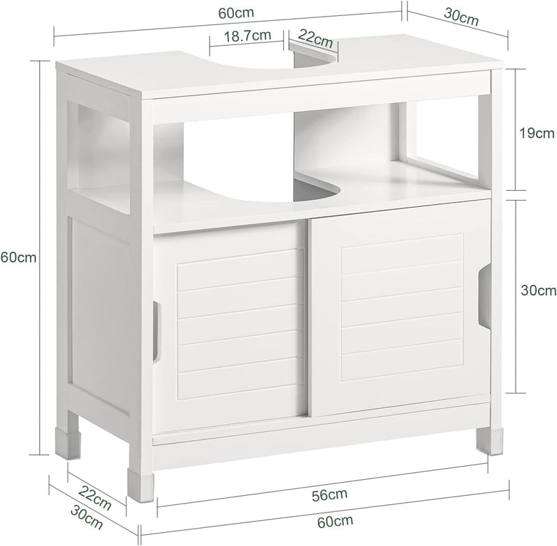 Vanity Unit Bathroom Furniture, White - NuSea