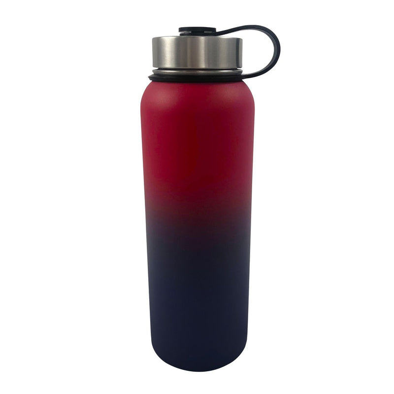 Verpeak 40oz Vacuum Insulated Water Bottle 3 Lids Straw Red Purple - NuSea