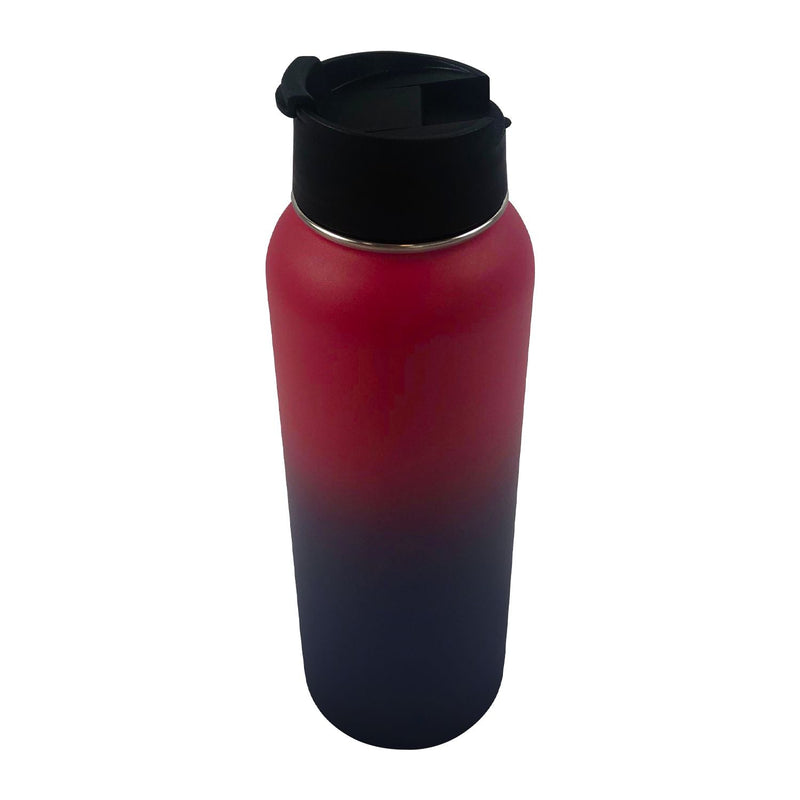 Verpeak 40oz Vacuum Insulated Water Bottle 3 Lids Straw Red Purple - NuSea