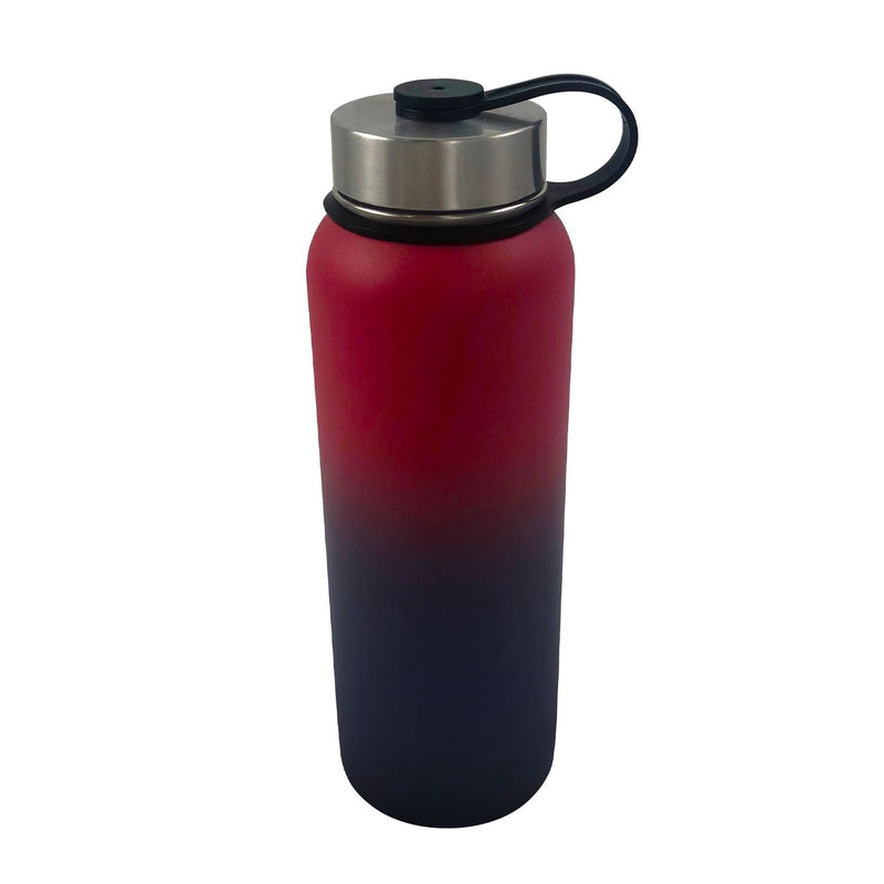 Verpeak 40oz Vacuum Insulated Water Bottle 3 Lids Straw Red Purple - NuSea