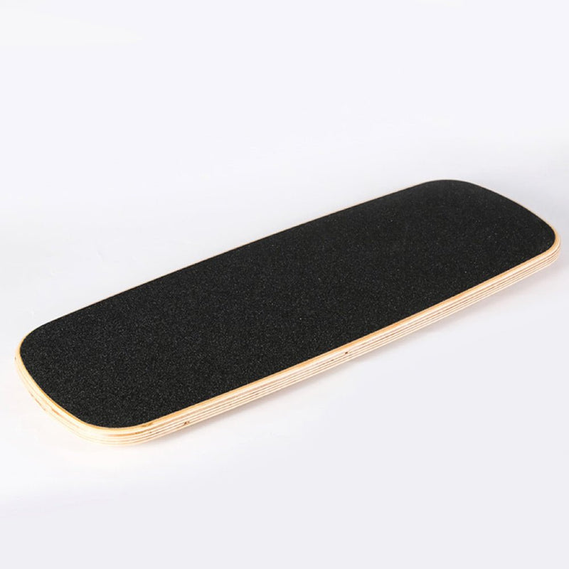 VERPEAK Wooden Balance Board Trainer with Adjustable Stoppers (Black with Wood) - NuSea