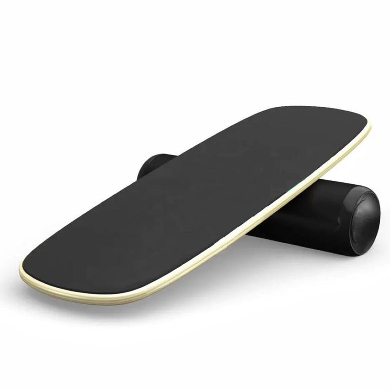 VERPEAK Wooden Balance Board Trainer with Adjustable Stoppers (Black with Wood) - NuSea