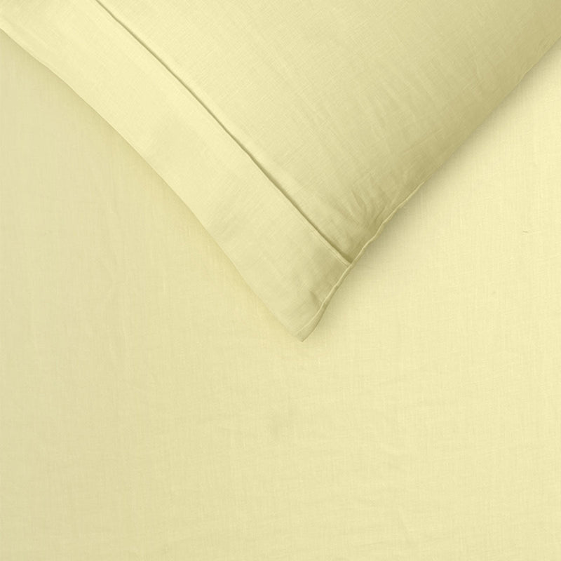 Vintage Design Homewares 100% Linen Butter Sheet Set Double - NuSea