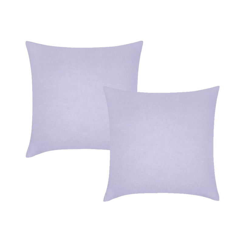 Vintage Design Homewares Pair of Lilac French Linen European Pillowcases 65 x 65cm - NuSea