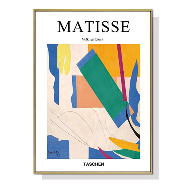 Wall Art 50cmx70cm Abstract colour by Henri Matisse Gold Frame Canvas - NuSea