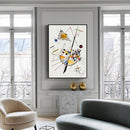 Wall Art 50cmx70cm Delicate Tension By Wassily Kandinsky Black Frame Canvas - NuSea