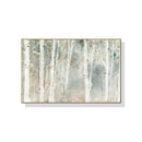 Wall Art 50cmx70cm Forest hang painting style Gold Frame Canvas - NuSea