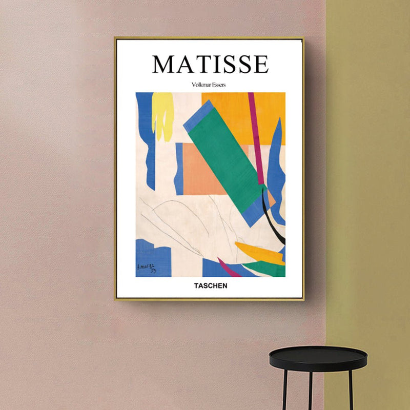 Wall Art 60cmx90cm Abstract colour by Henri Matisse Gold Frame Canvas - NuSea