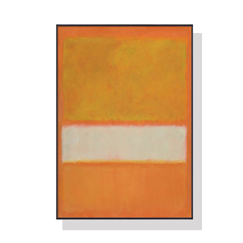 Wall Art 60cmx90cm Yellow By Mark Rothko Black Frame Canvas - NuSea