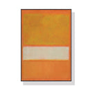 Wall Art 70cmx100cm Yellow By Mark Rothko Black Frame Canvas - NuSea