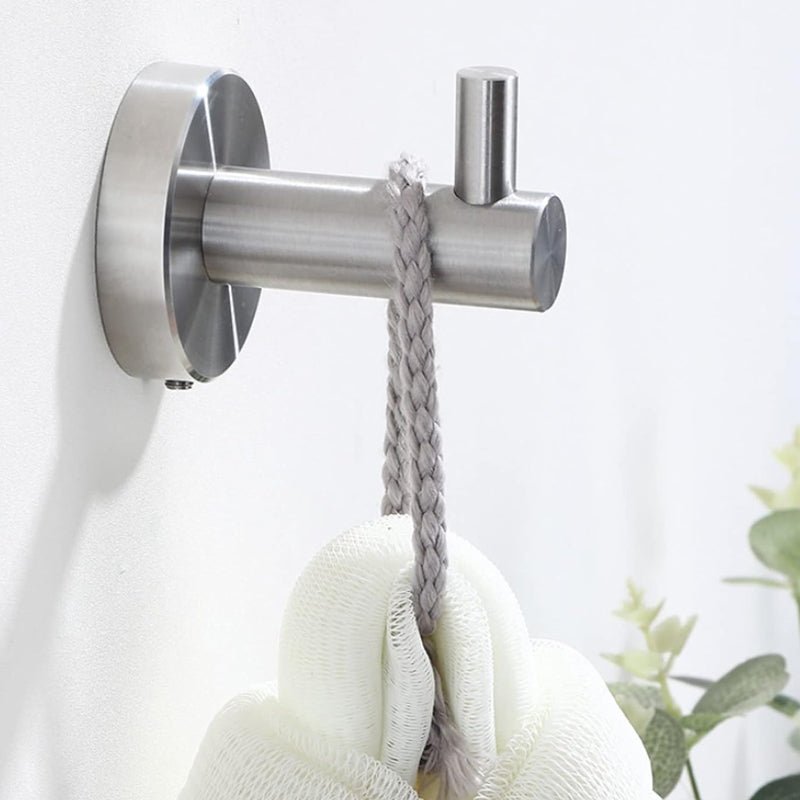 Wall Mounted Stainless Steel Towel Toilet Paper Hook Robe Holder Bathroom Rack - NuSea