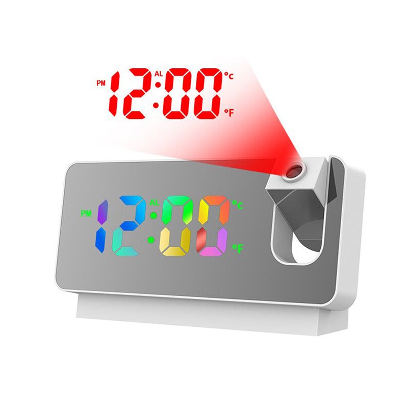 Wall Projection Digital Display Alarm Clock with Thermometer Function - NuSea