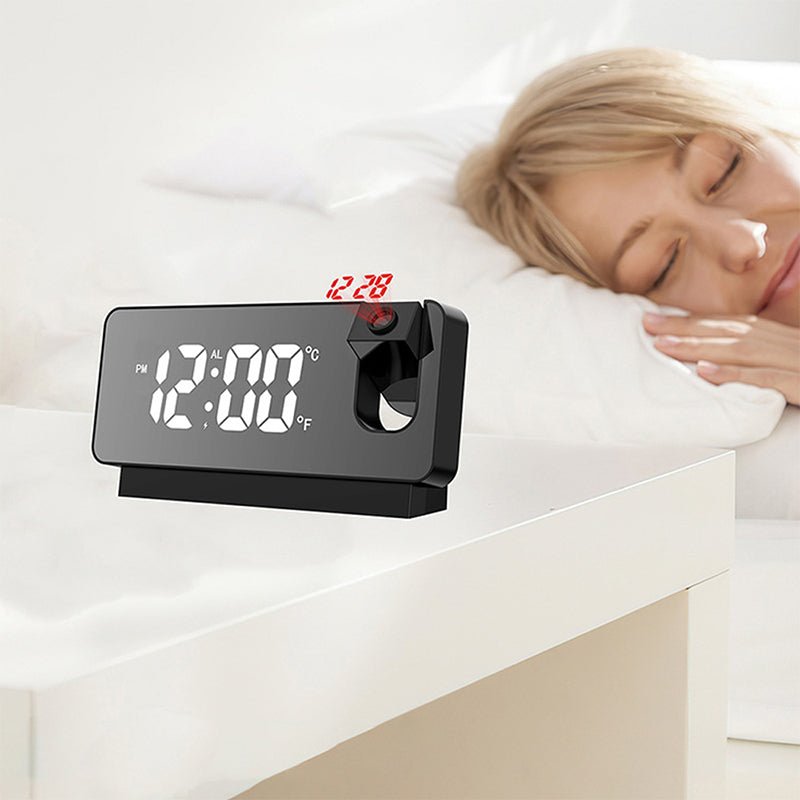 Wall Projection Digital Display Alarm Clock with Thermometer Function - NuSea