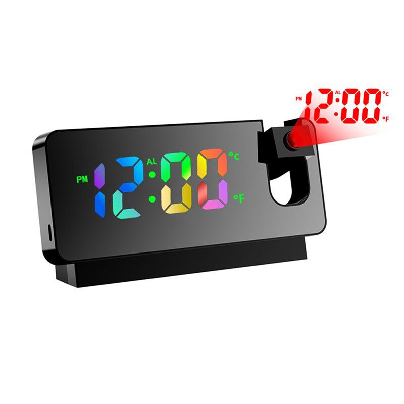 Wall Projection Digital Display Alarm Clock with Thermometer Function - NuSea