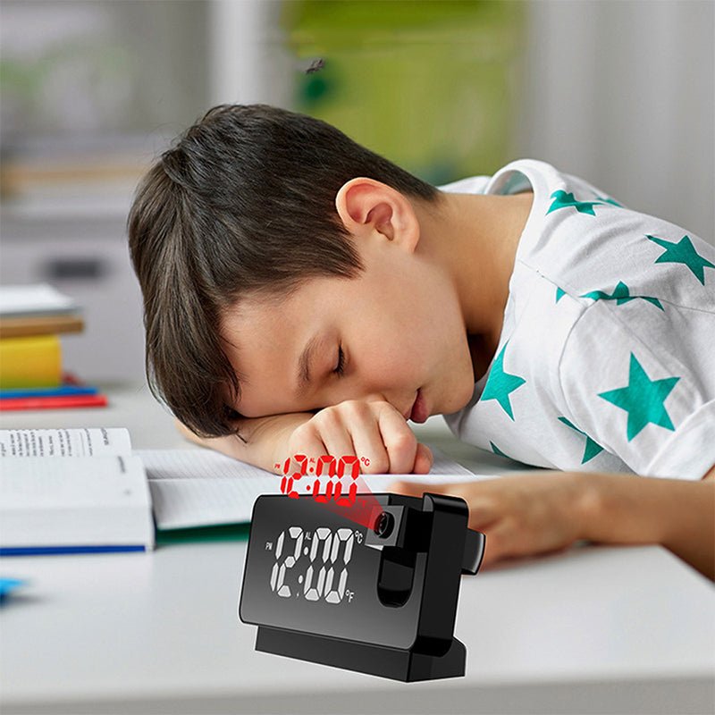 Wall Projection Digital Display Alarm Clock with Thermometer Function - NuSea