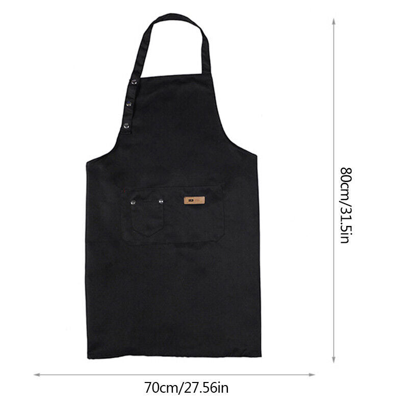 Washable Canvas Butcher and Server Kitchen Cooking Apron Café Uniform Apron with Pockets - NuSea