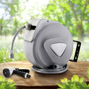 Water Hose Reel 10M Retractable Auto Rewind Garden Spray Gun - NuSea