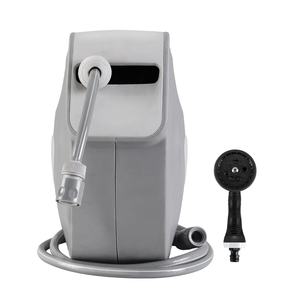 Water Hose Reel 10M Retractable Auto Rewind Garden Spray Gun - NuSea