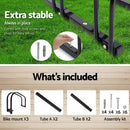 Weisshorn 3 Bike Stand Rack Bicycle Storage Floor Parking Holder Cycling Black - NuSea