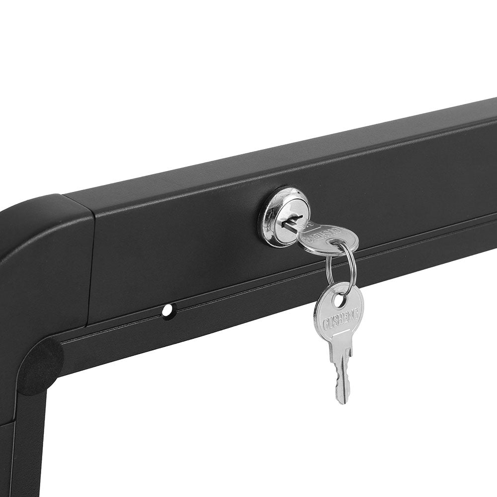 Weisshorn Caravan Table 800 x 450mm Folding Lockable Black - NuSea