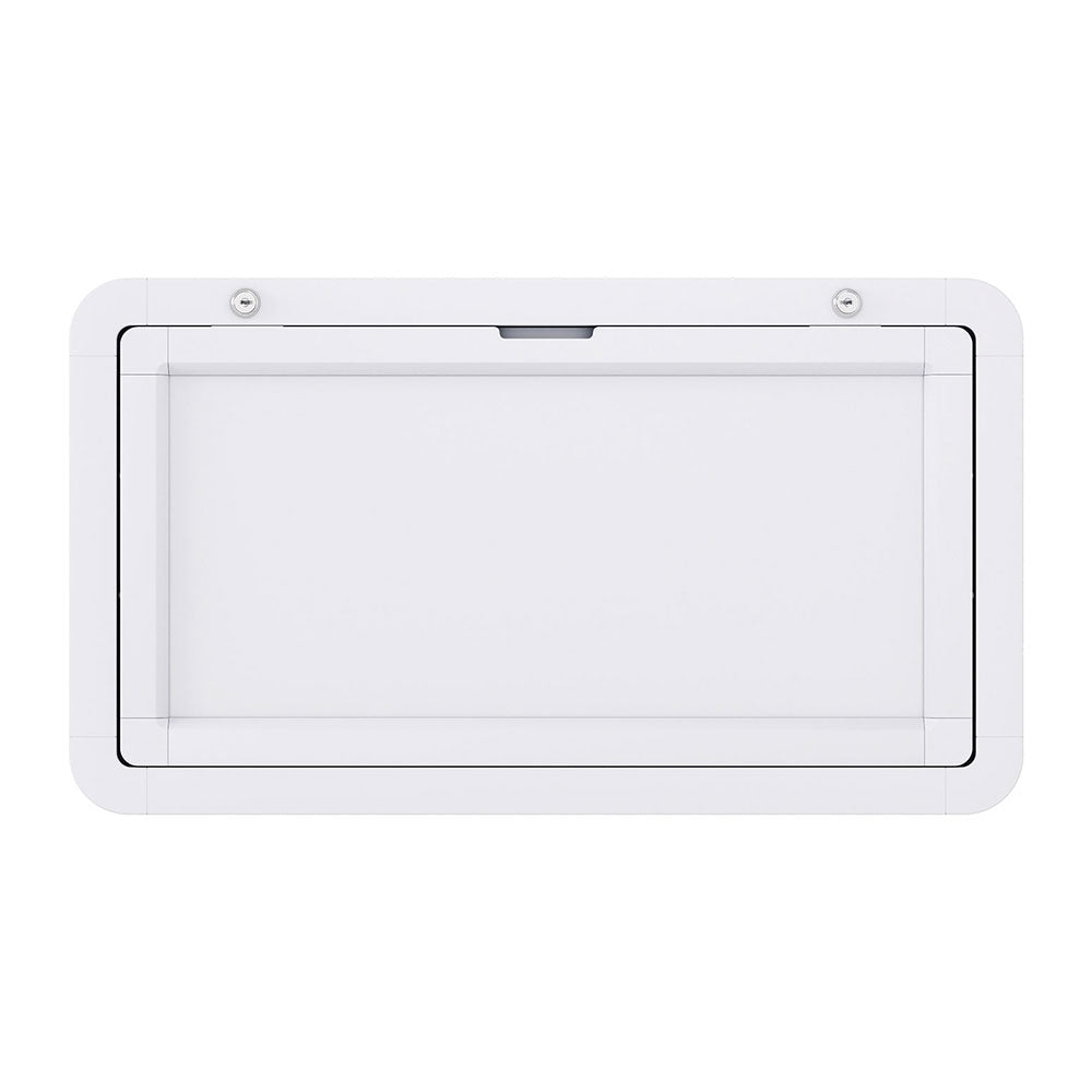 Weisshorn Caravan Table 800 x 450mm Folding Lockable White - NuSea