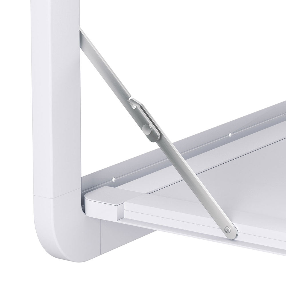 Weisshorn Caravan Table 800 x 450mm Folding Lockable White - NuSea