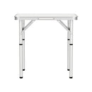 Weisshorn Folding Camping Table 60CM Adjustable Portable Outdoor Picnic Desk - NuSea