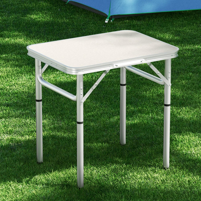 Weisshorn Folding Camping Table 60CM Adjustable Portable Outdoor Picnic Desk - NuSea