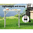 Weisshorn Folding Camping Table 60CM Adjustable Portable Outdoor Picnic Desk - NuSea