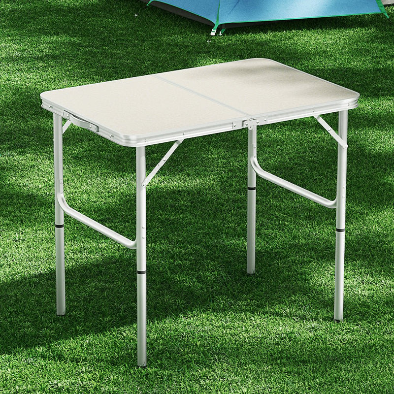 Weisshorn Folding Camping Table 90CM Adjustable Portable Outdoor Picnic Desk - NuSea