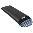 Weisshorn Sleeping Bag Single Thermal Camping Hiking Tent Grey 0&deg;C - NuSea