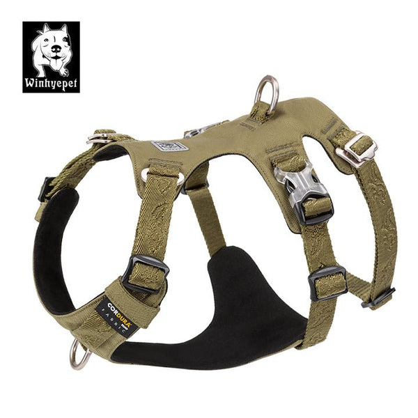 Whinhyepet Harness Army Green L - NuSea