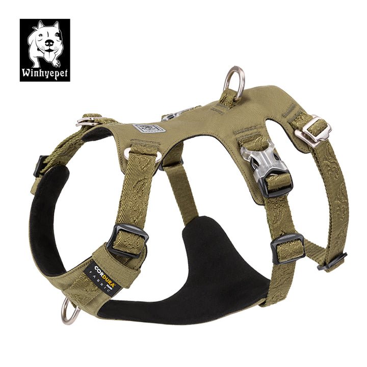 Whinhyepet Harness Army Green M - NuSea