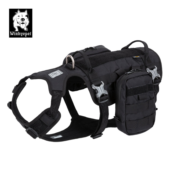 Whinhyepet Military Harness Black L - NuSea