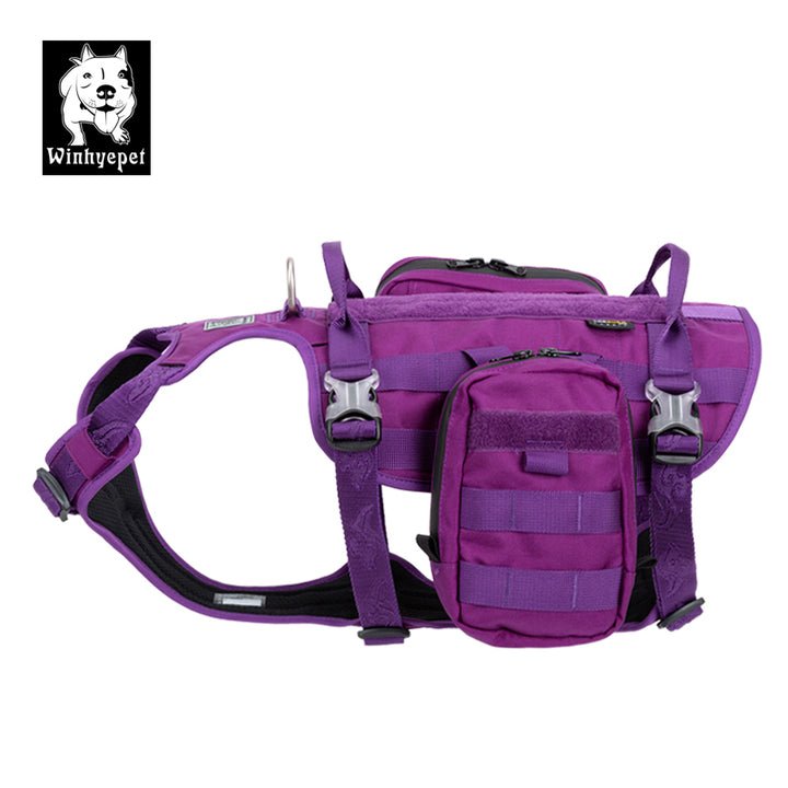 Whinhyepet Military Harness Purple L - NuSea