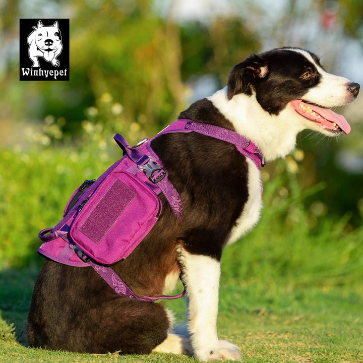 Whinhyepet Military Harness Purple L - NuSea