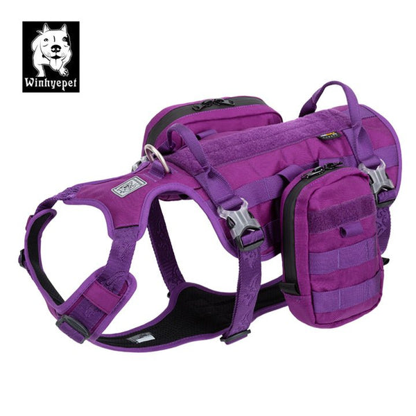 Whinhyepet Military Harness Purple M - NuSea