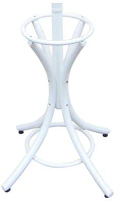 White Coat Rack with Stand Wooden Hat and 12 Hooks Hanger Walnut tree - NuSea