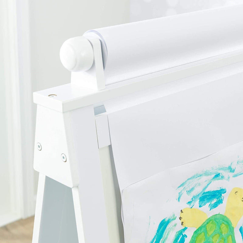 White Deluxe Wood Easel set for kids - NuSea