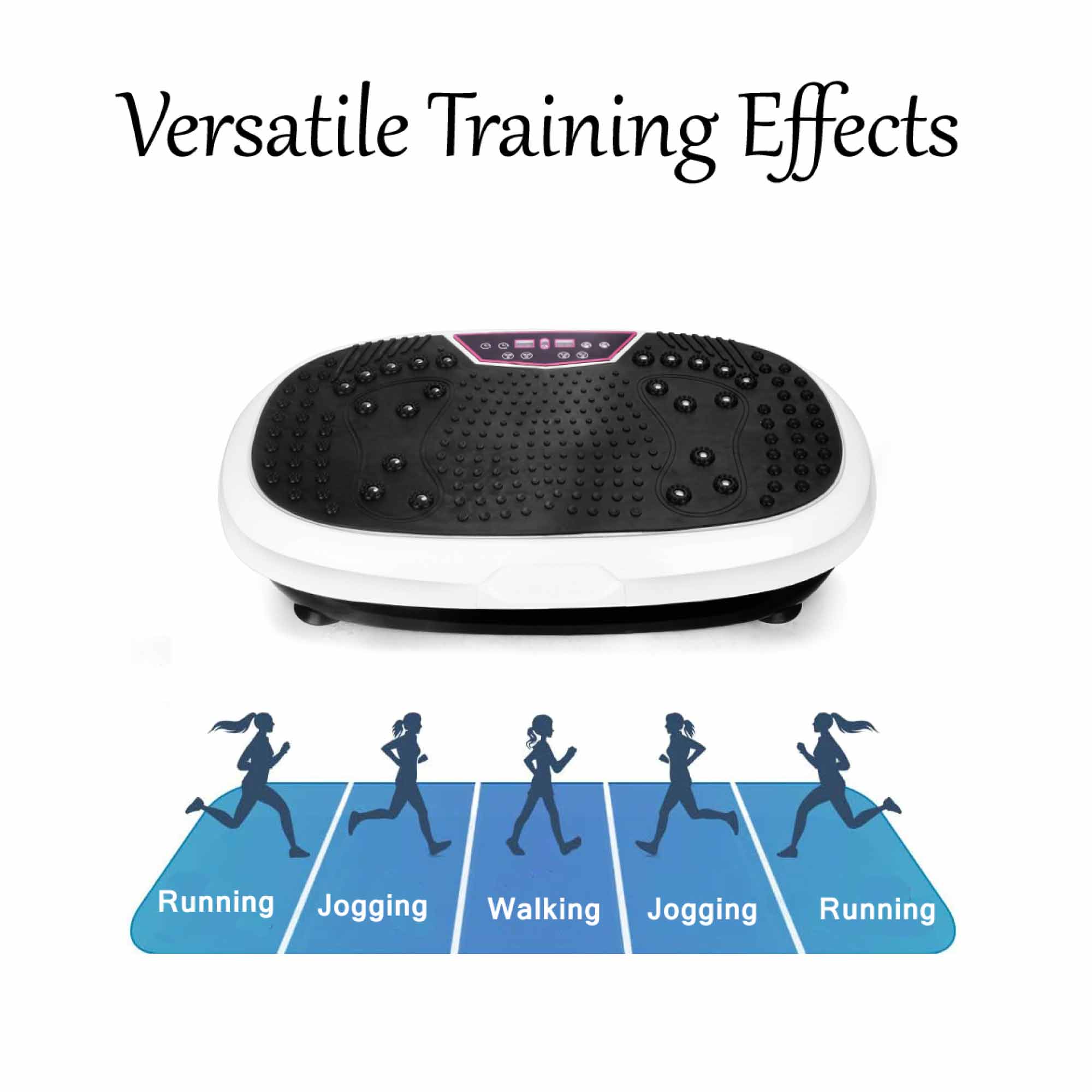 White Mini Vibration Platform - Magnet Therapy Vibrating Machine Exercise Plate - NuSea