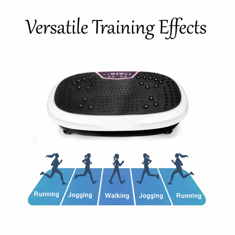 White Mini Vibration Platform - Magnet Therapy Vibrating Machine Exercise Plate - NuSea