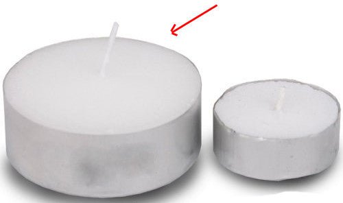 Wholesale Lot Large Tealight Candles 6cm Wide in silver foil cup 200 in a pack - Party Event Wedding BBQ Dinner Romantic Ambience Decor - NuSea